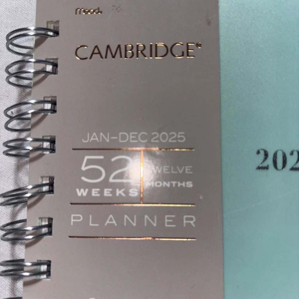 Cambridge Ombre 2025 Weekly Monthly‎ Planner Multicolor Stylish Durable 5.5x8.5